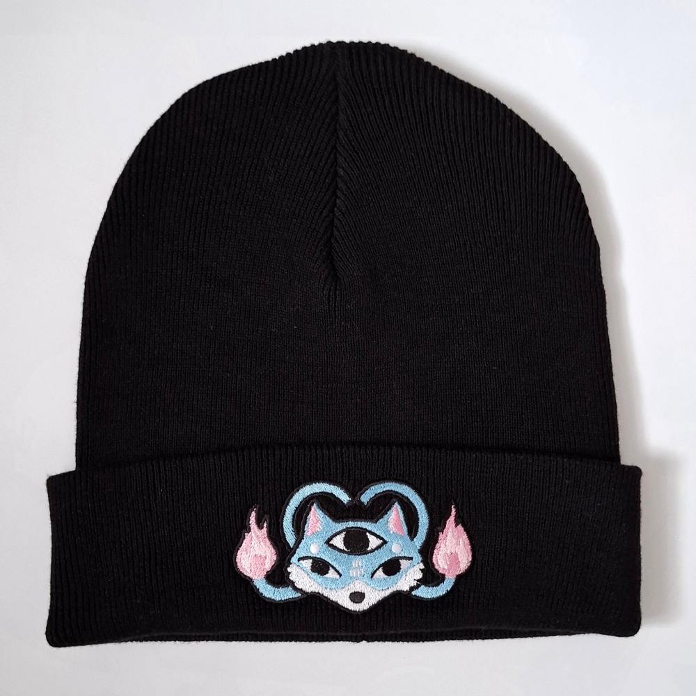 Nikki Smits - Demon Dog Beanie Muts - Zwart